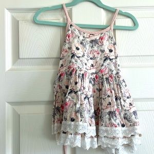 Cheeky plum two piece floral set size 5